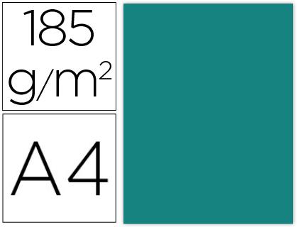 50h. cartulina Guarro A4 185g/m² verde menta